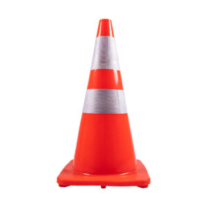 Orange Road Cone with Reflective Tape 700mm