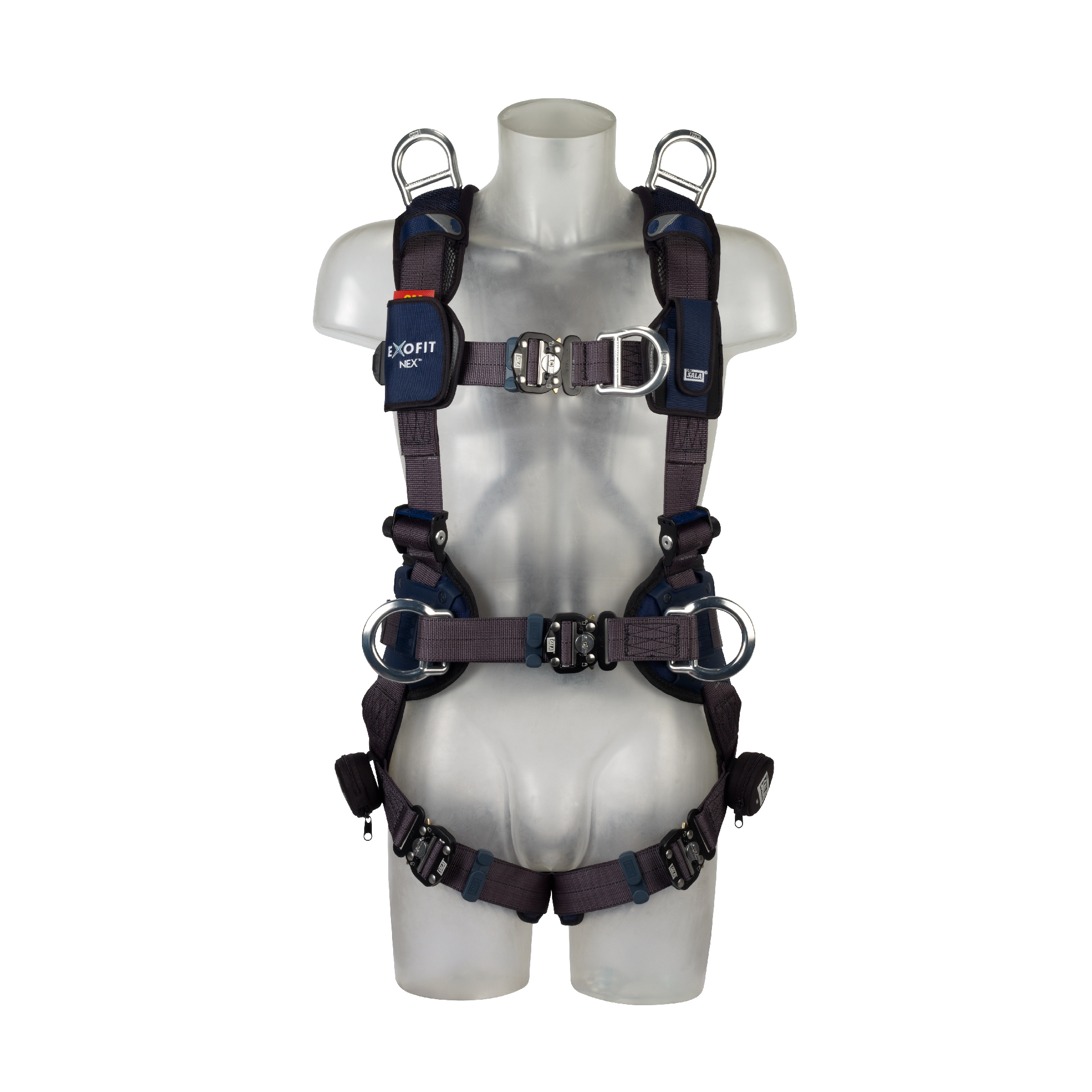 Rescue Harness with Belt (4 Point + Shoulder Connections, Quick Connect)