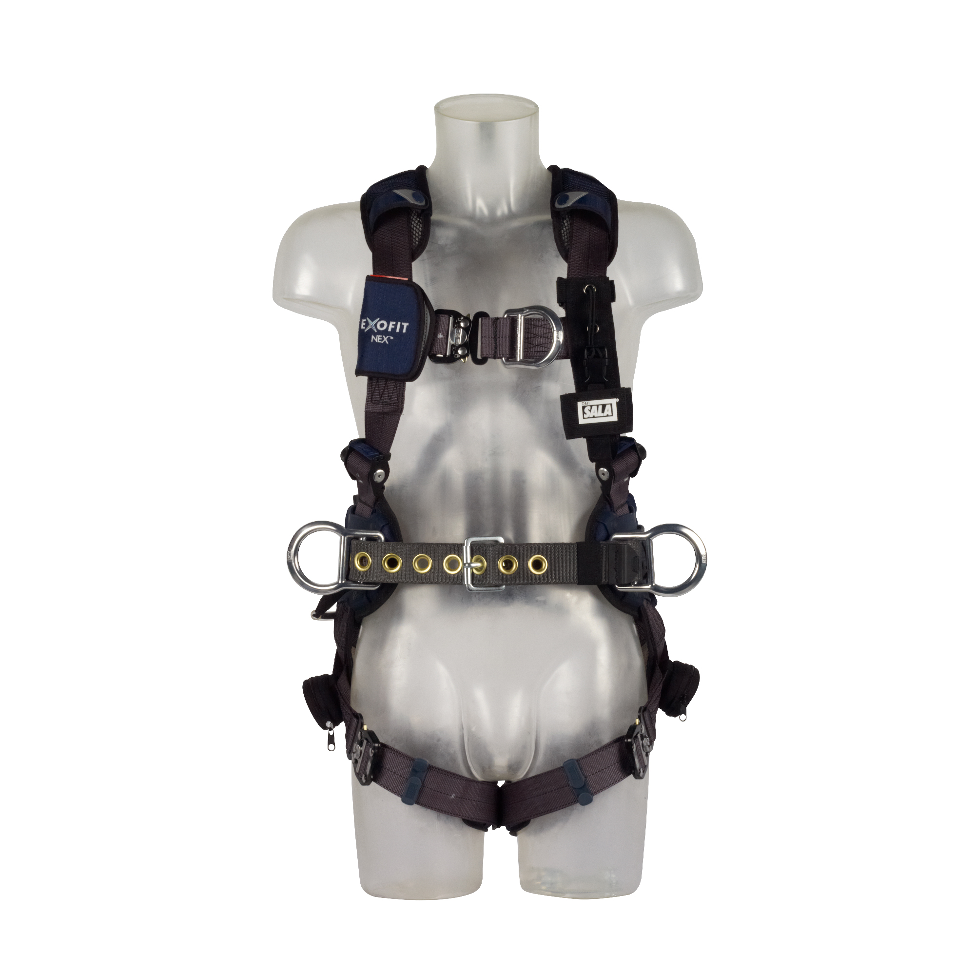 Rescue Harness with Belt (4 Point + Shoulder Connections, Quick Connect)