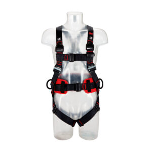 Harness with Belt (3 Point + Shoulder Connections, Pass through buckle)
