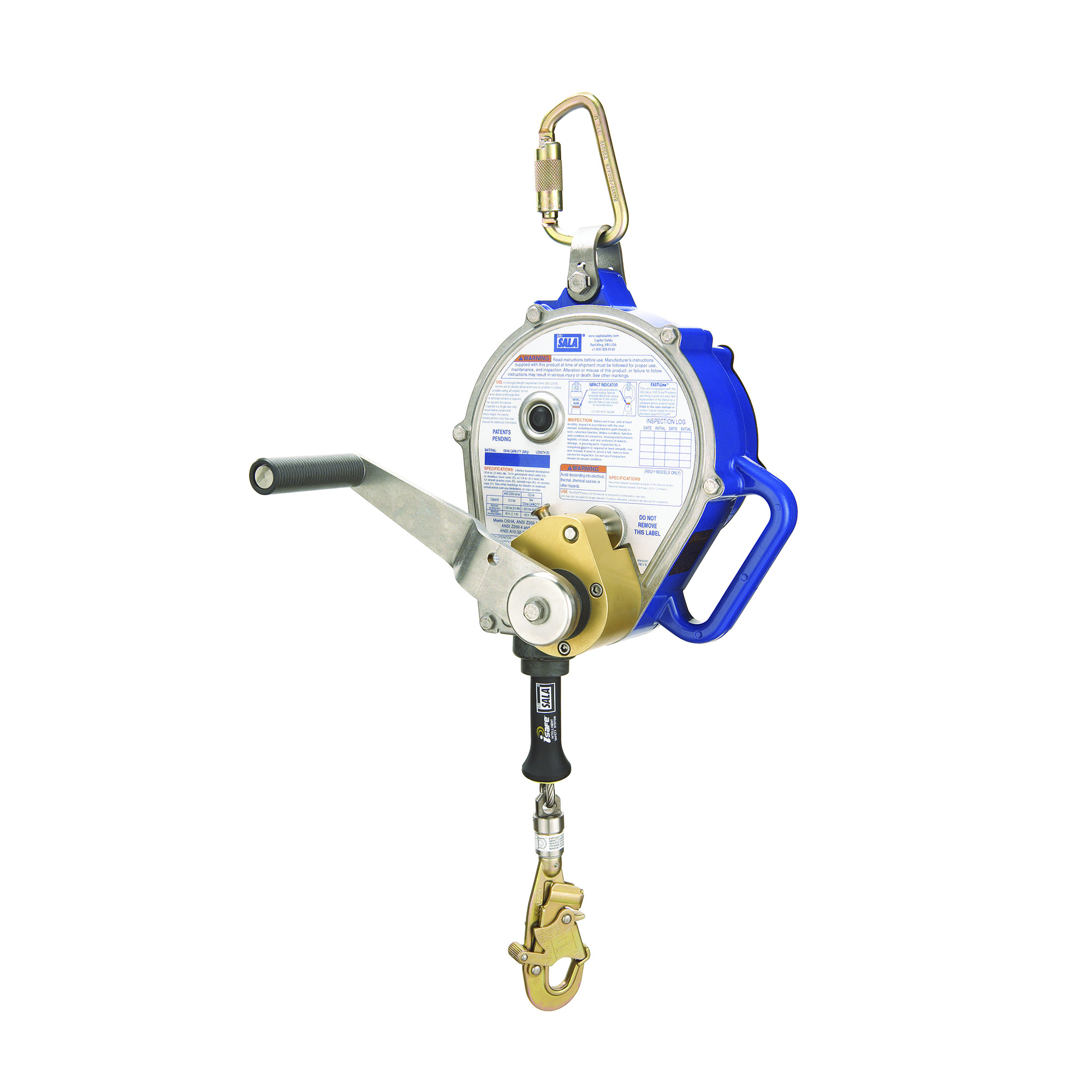 Self-Retracting Lifeline with Rescue Winch