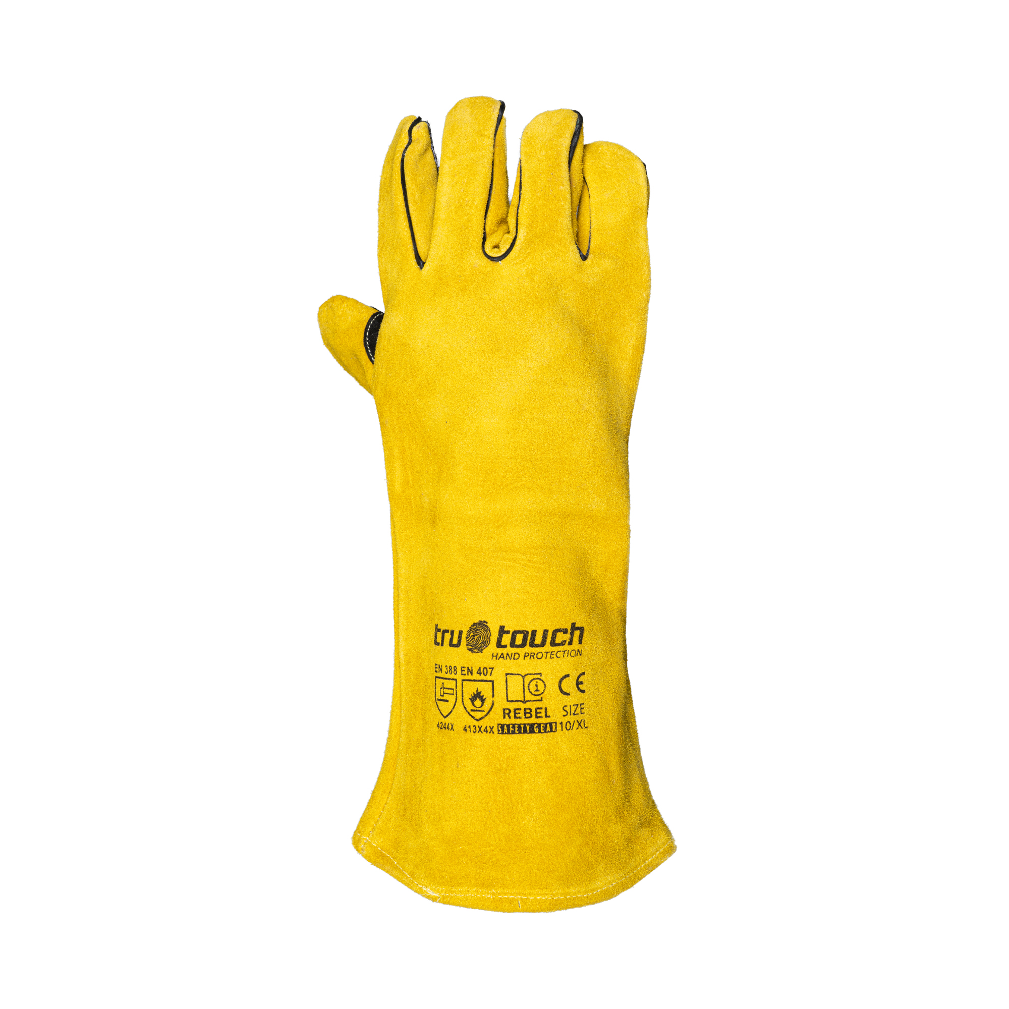 Chrome Leather Yellow Candy Superior Gloves