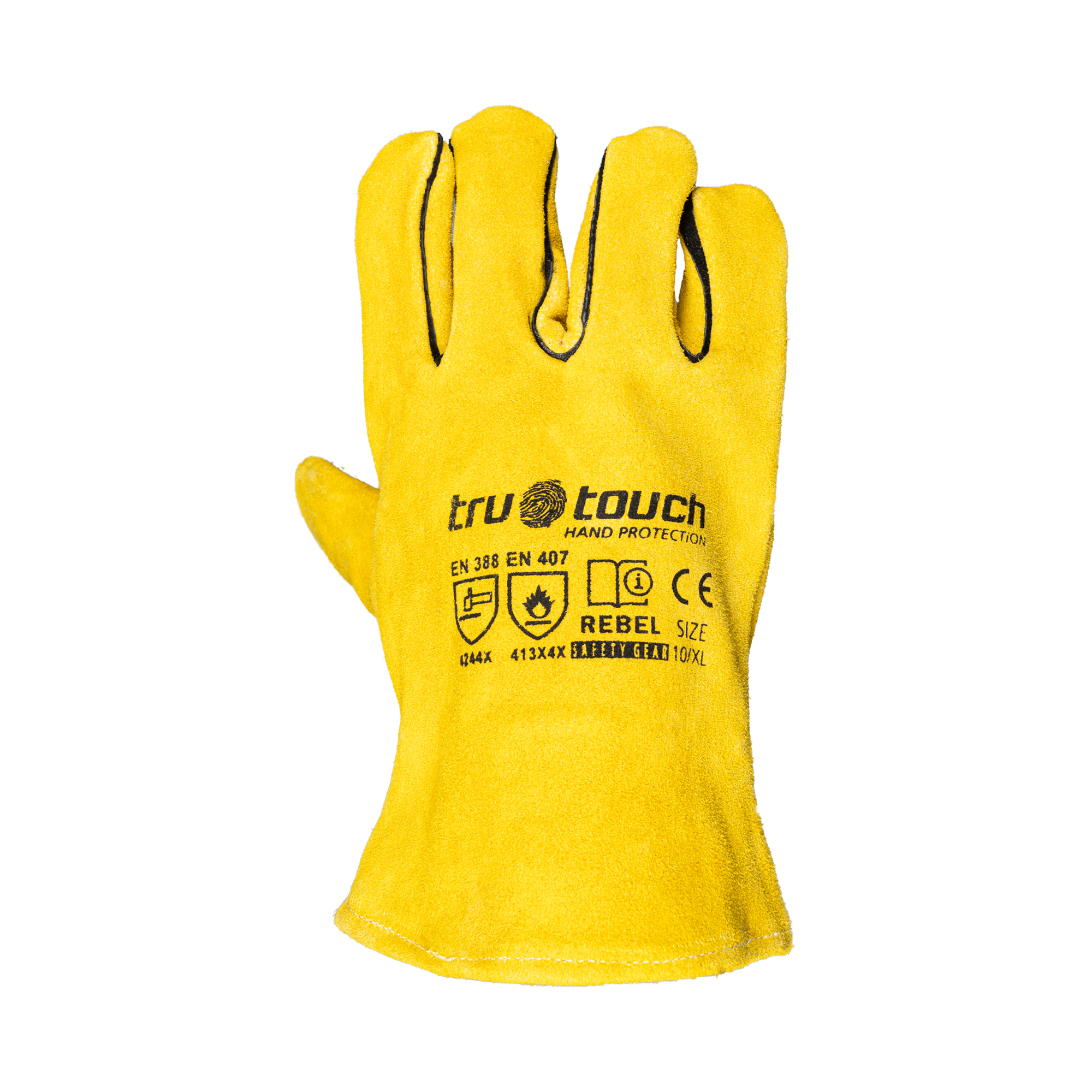 Chrome Leather Yellow Candy Superior Gloves