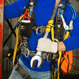 Holster with Retractor and Tape Measure Sleeve Combo