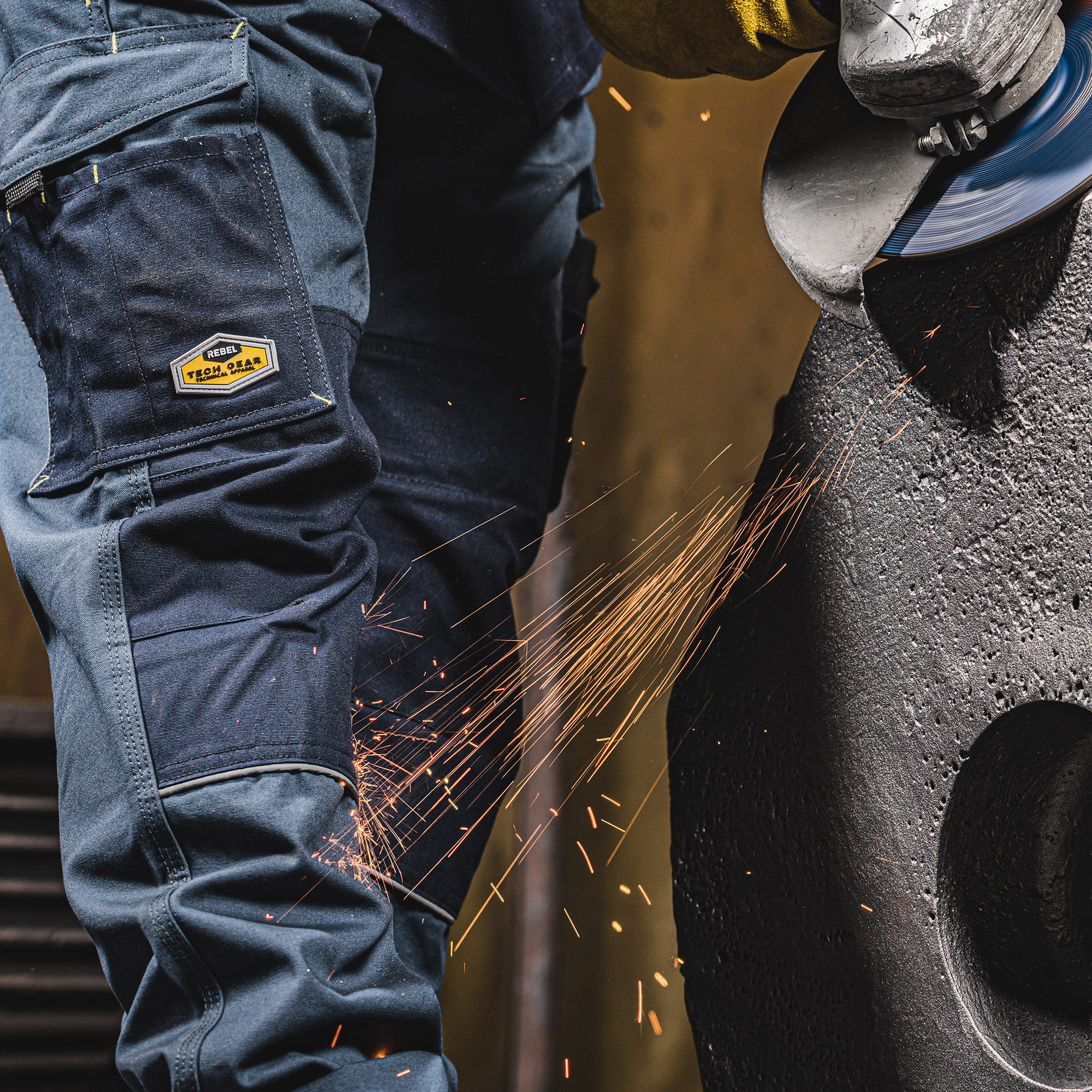 REBEL Tech Gear acid flame trousers